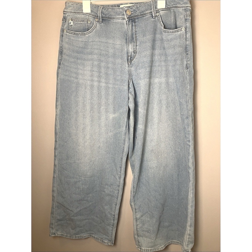 Seven7 Loose Sneaker Jean Women's Light Wash Extra Wide Leg‎ Size 12 Y2K Revival